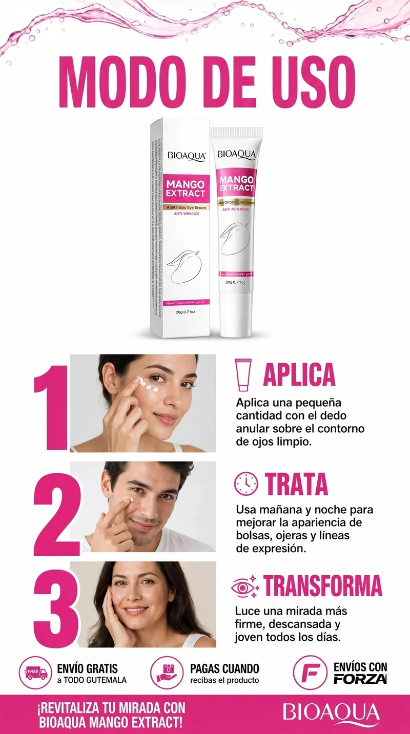 Modo de uso paso a paso de la crema Instant Eye Fix