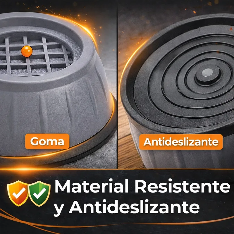Soportes antivibración de goma y plástico de alta resistencia