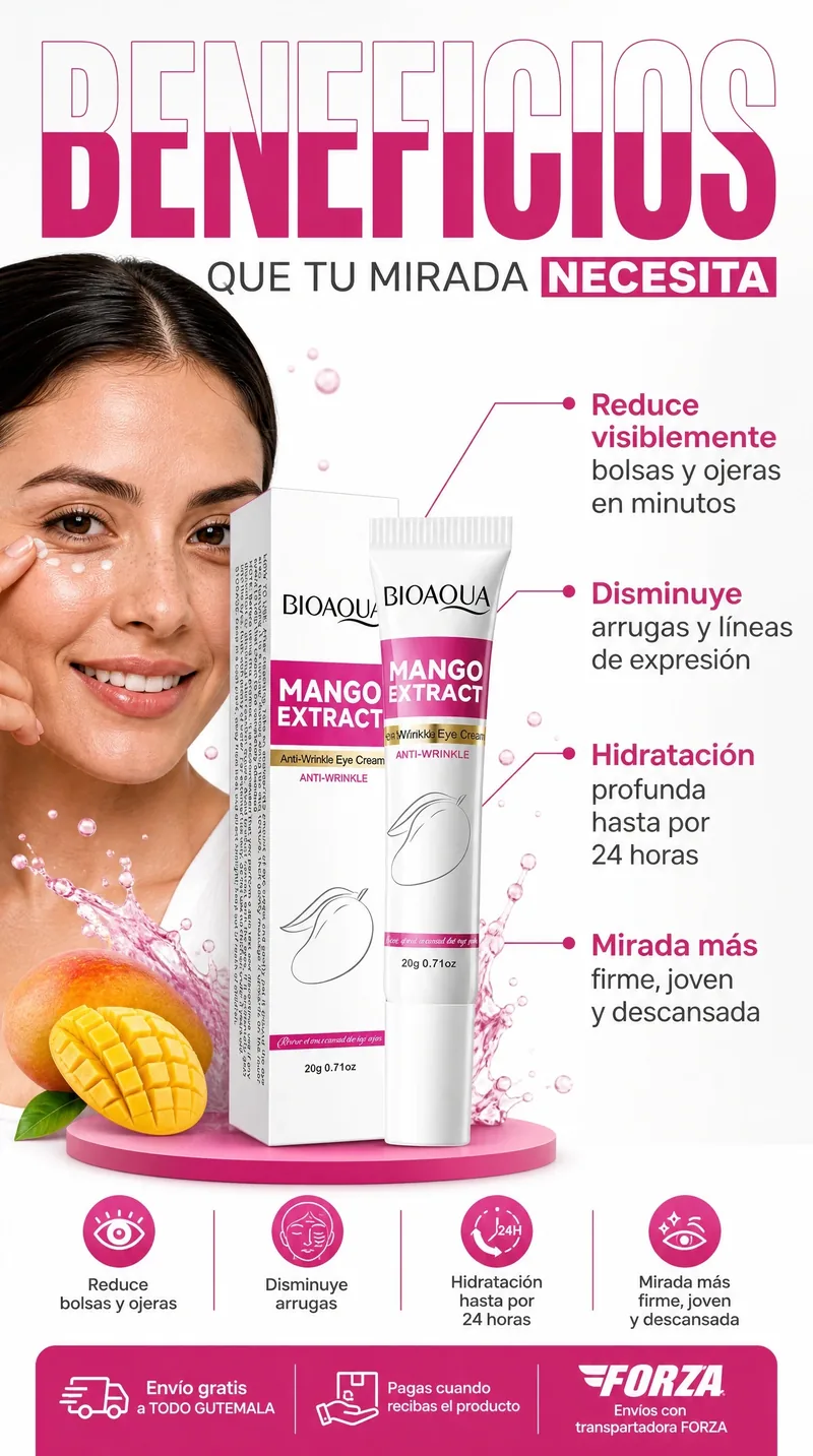 Beneficios de la Crema Instant Eye Fix Antibolsas Bioaqua