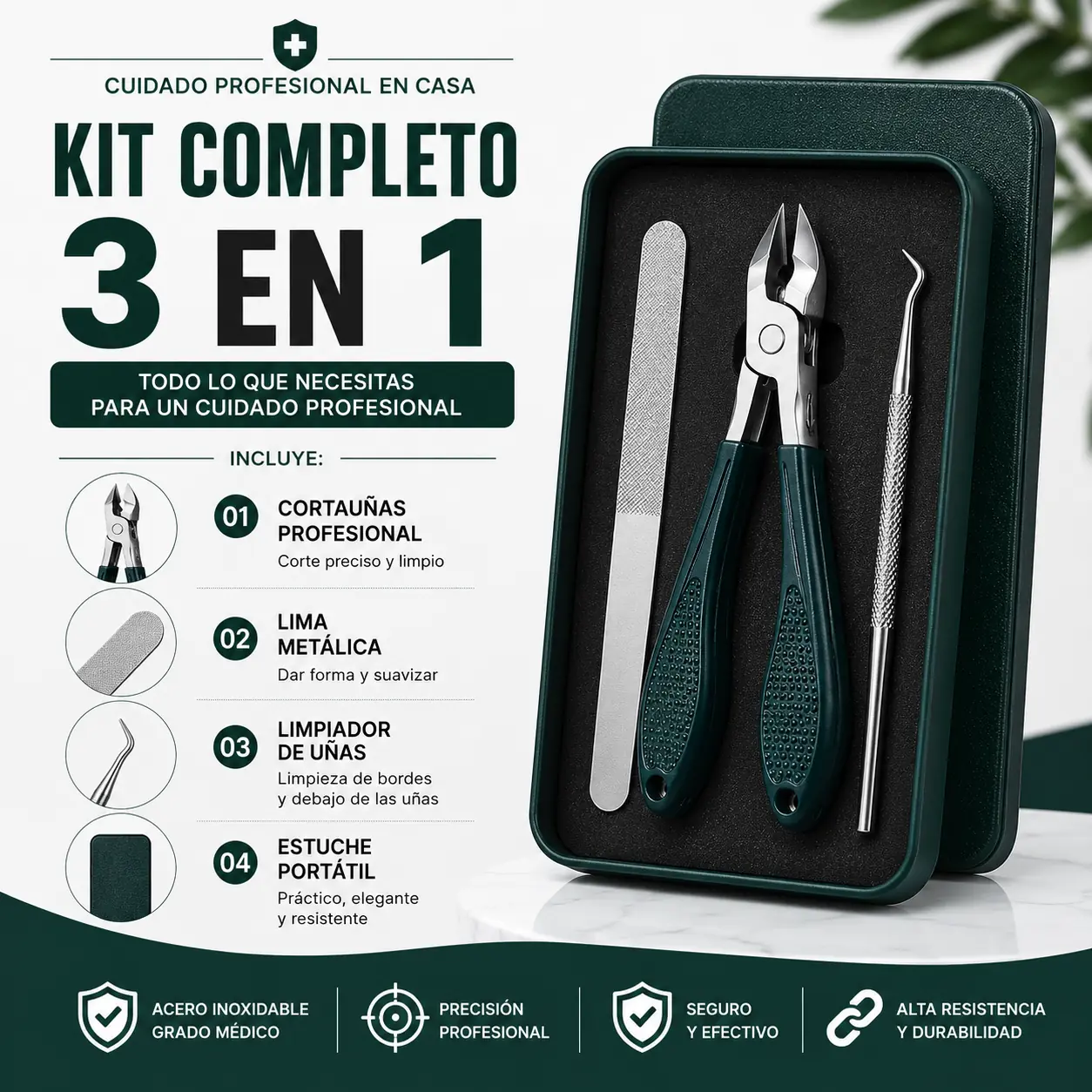 Acero inoxidable grado médico